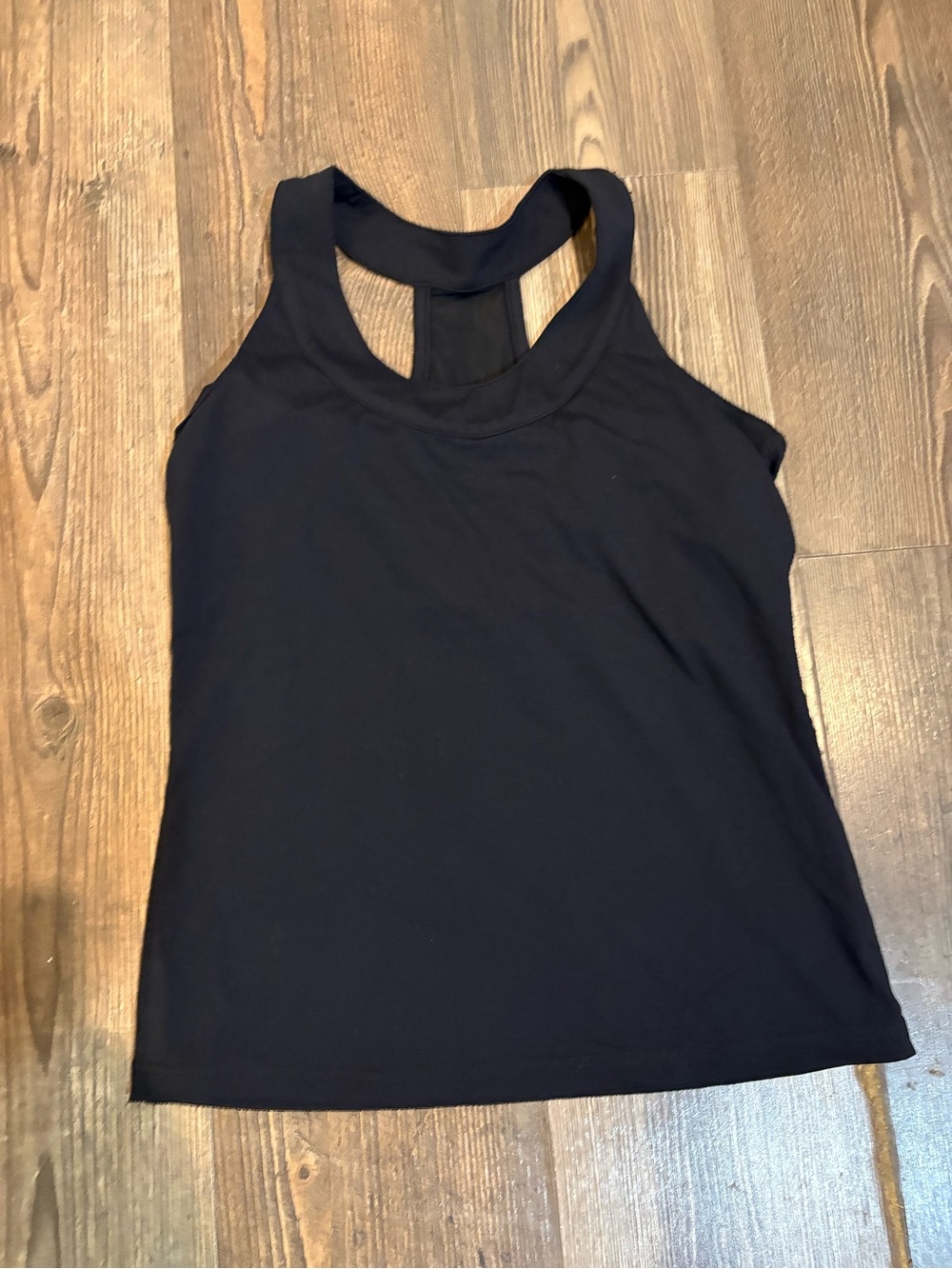 Kyodan Women’s large Black Racerback Tank Top built in bra